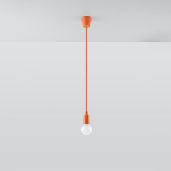 Lampe pendante Ligne Pure 1 orange