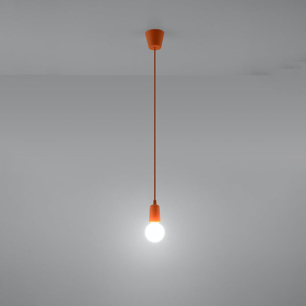 Lampe pendante Ligne Pure 1 orange