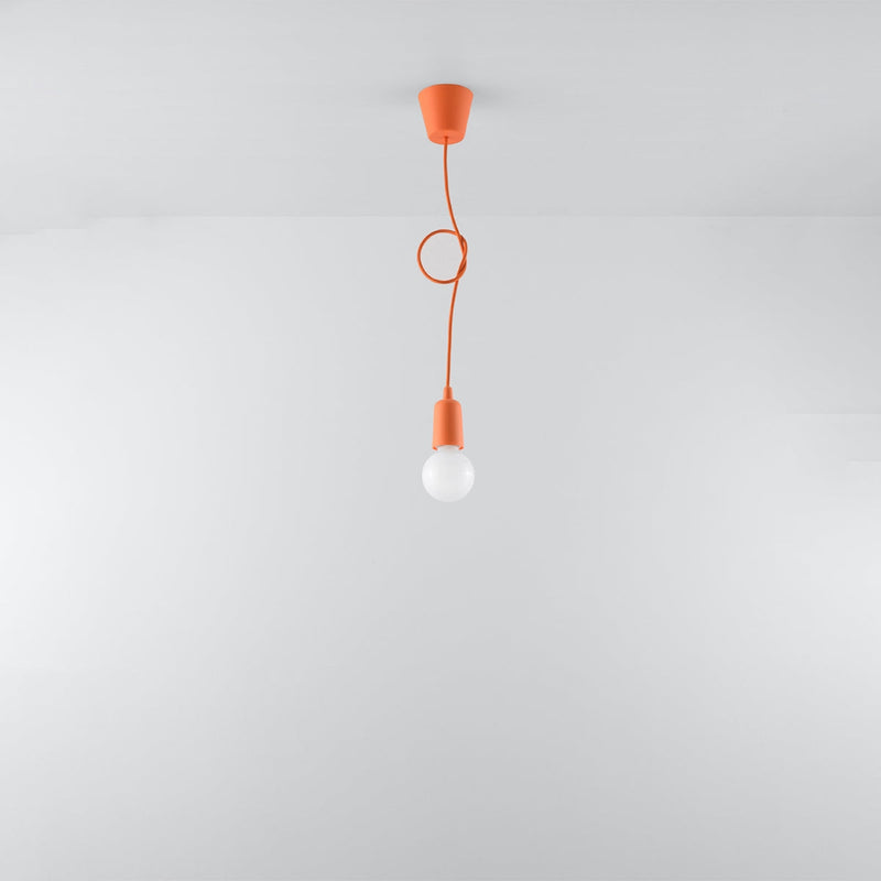 Lampe pendante Ligne Pure 1 orange