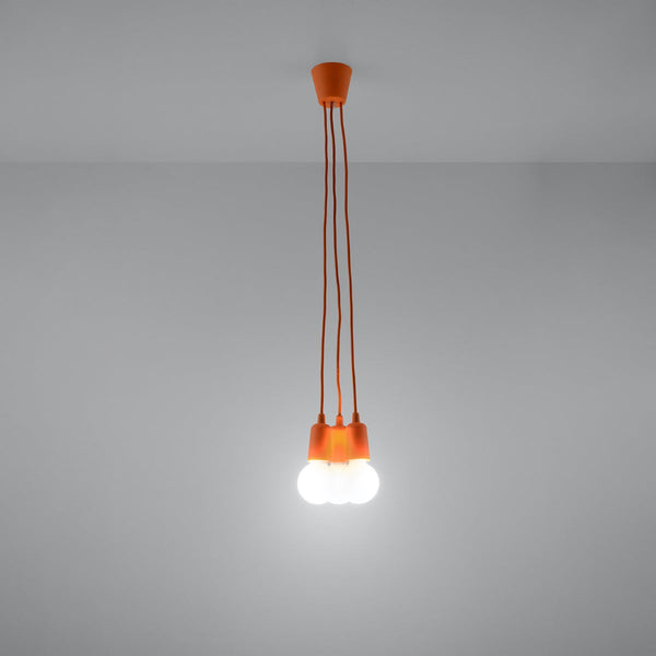 Lampe pendante Ligne Pure 3 orange