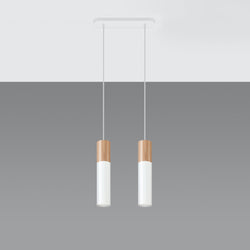 [EXP] Lampe pendante Bicolore 2 blanc