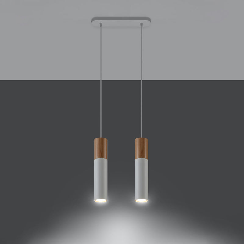 [EXP] Lampe pendante Bicolore 2 blanc