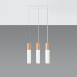 Lampe pendante Bicolore 3 blanc