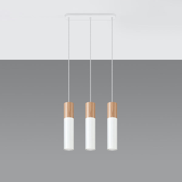 Lampe pendante Bicolore 3 blanc