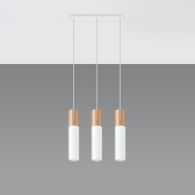 Lampe pendante Bicolore 3 blanc