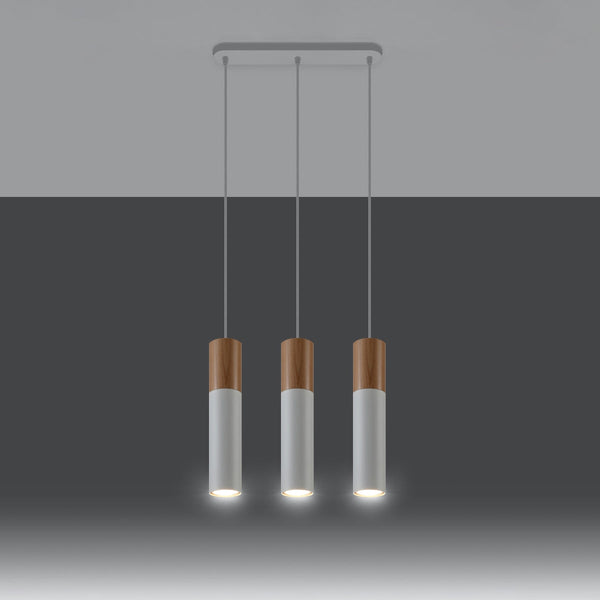 Lampe pendante Bicolore 3 blanc