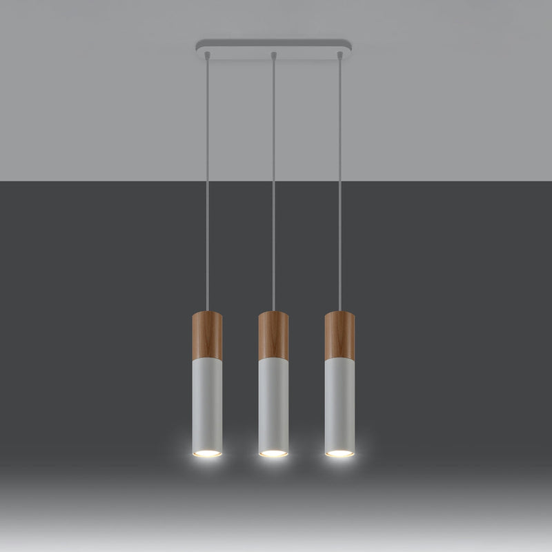 Lampe pendante Bicolore 3 blanc