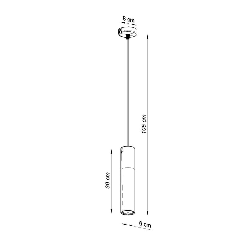 Lampe pendante Bicolore noir