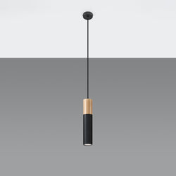 Lampe pendante Bicolore noir