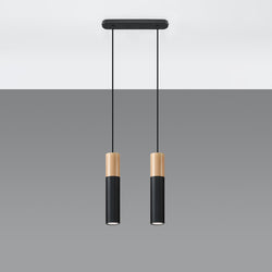Lampe pendante Bicolore 2 noir
