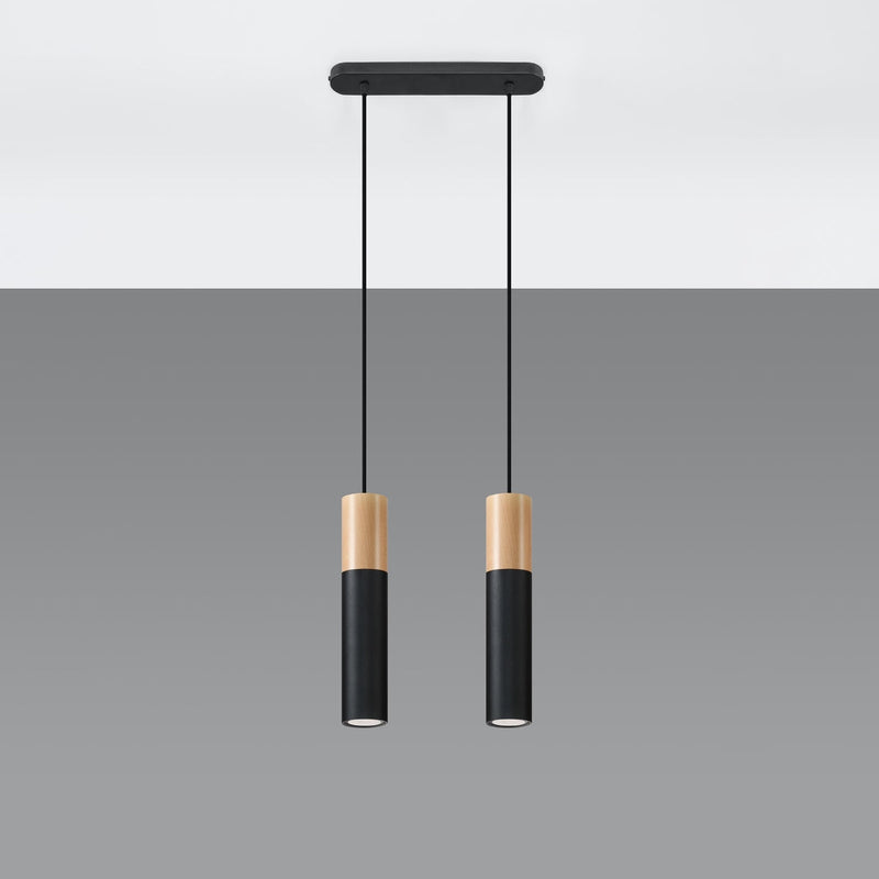 Lampe pendante Bicolore 2 noir