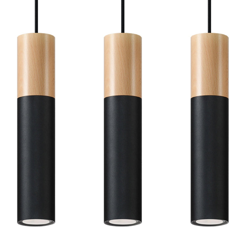 Lampe pendante Bicolore 3 noir