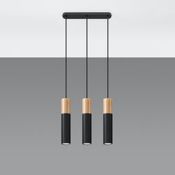 Lampe pendante Bicolore 3 noir