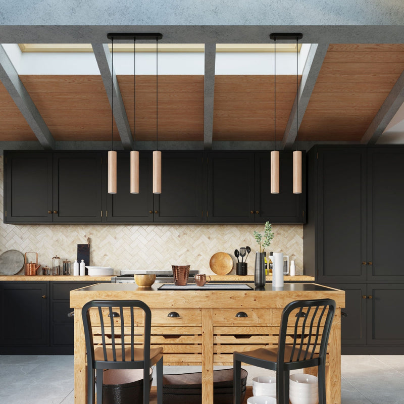 Lampe suspendue Bois Circulaire