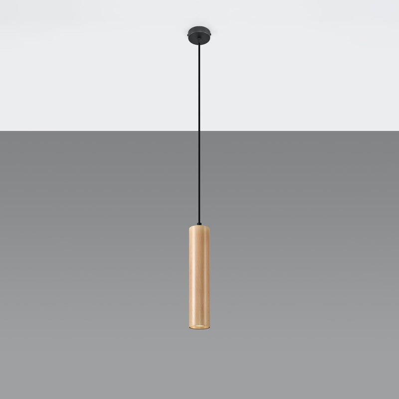 Lampe suspendue Bois Circulaire