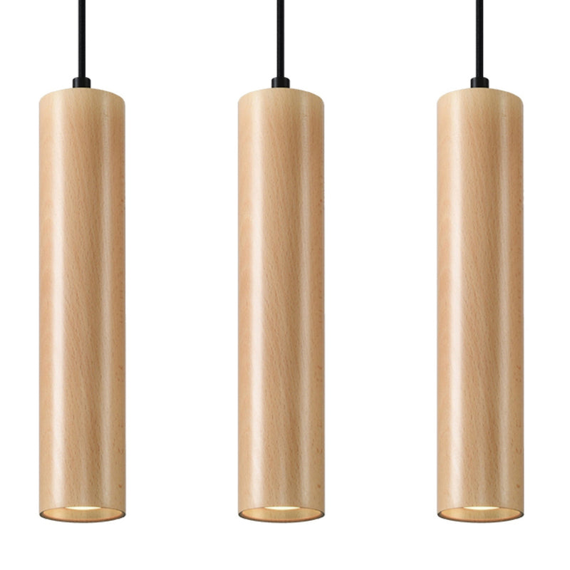 Lampe suspendue Bois Circulaire 3