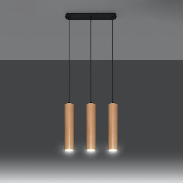 Lampe suspendue Bois Circulaire 3