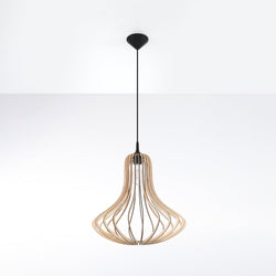 Lampe pendante Onda bois