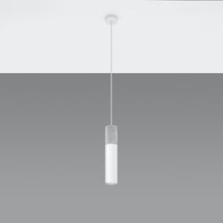 Lampe suspendue Colonne 1 blanc