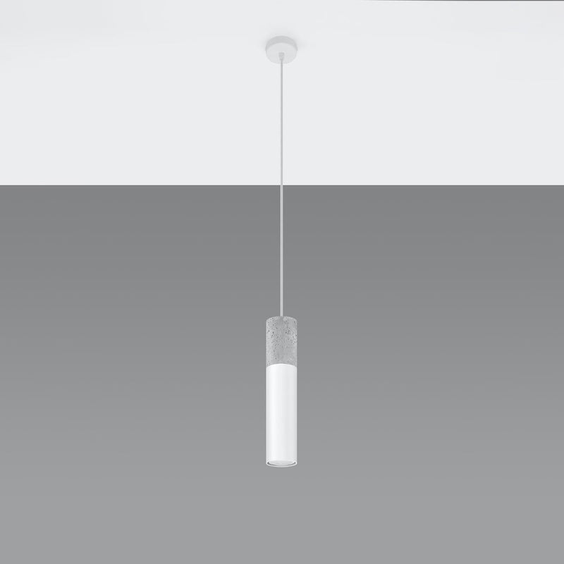 Lampe suspendue Colonne 1 blanc