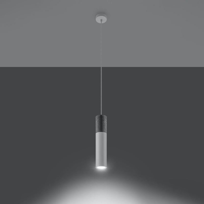 Lampe suspendue Colonne 1 blanc