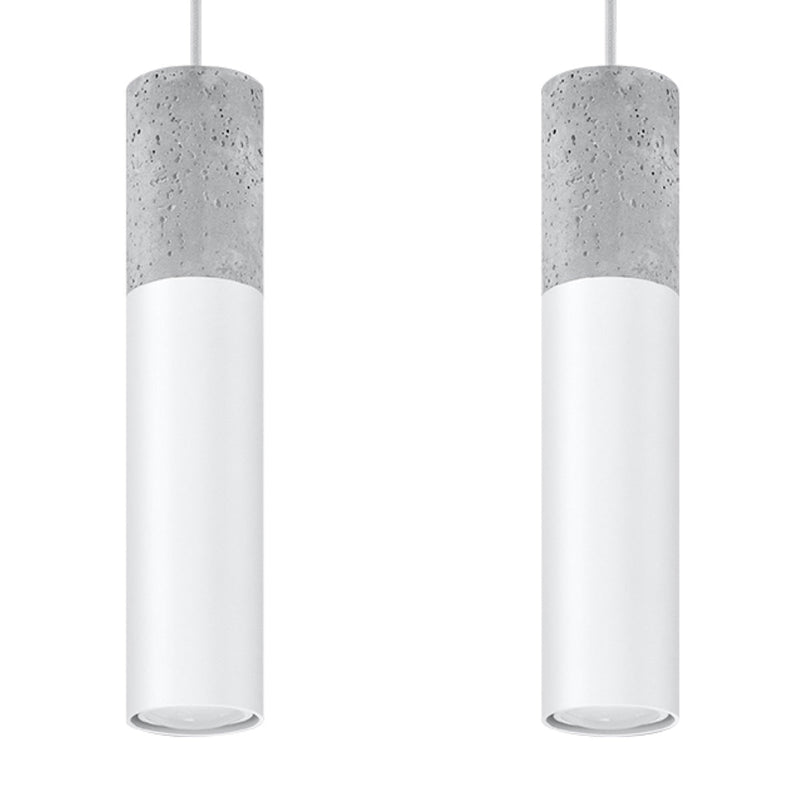 Lampe suspendue Colonne 2 blanc