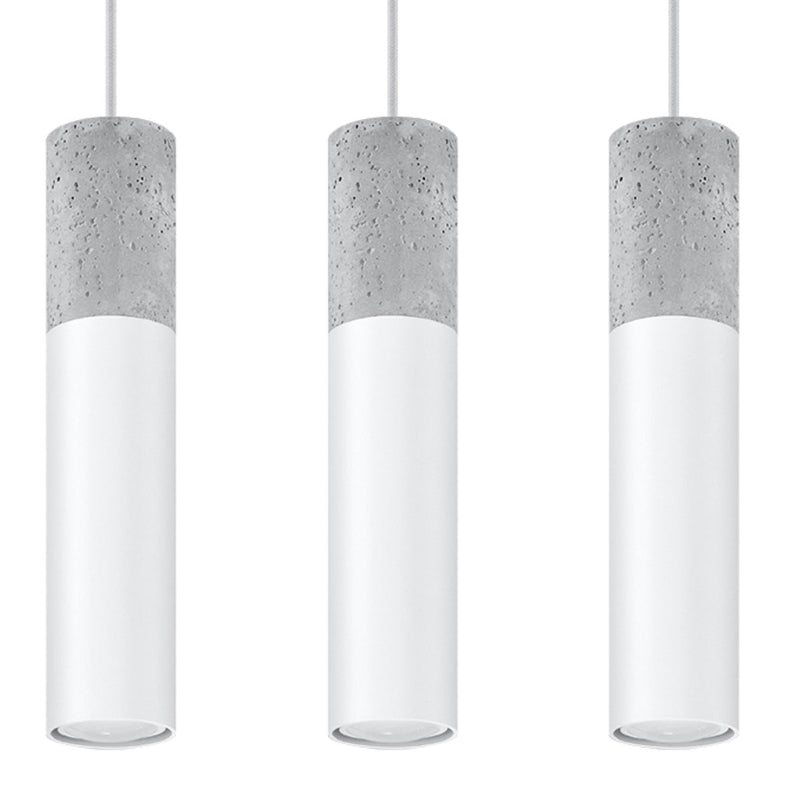 Lampe suspendue Colonne 3L blanc