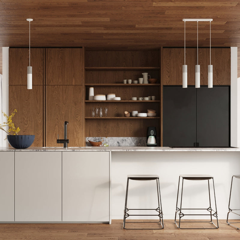 Lampe suspendue Colonne 3L blanc