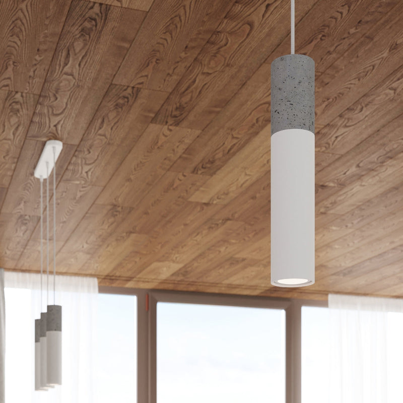 Lampe suspendue Colonne 3L blanc