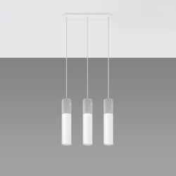 Lampe suspendue Colonne 3L blanc