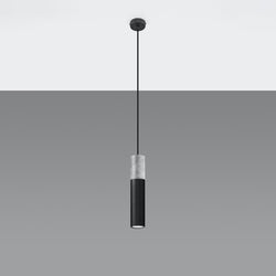 Lampe suspendue Colonne 1 noir