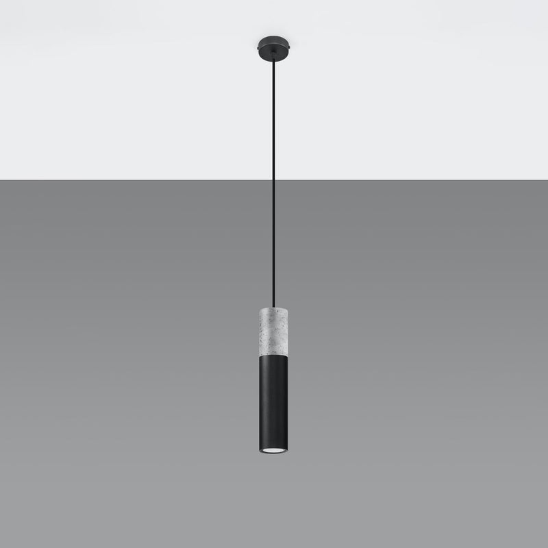 Lampe suspendue Colonne 1 noir