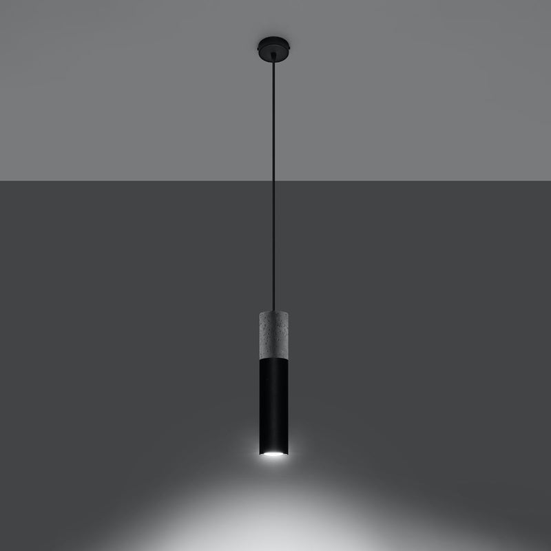 Lampe suspendue Colonne 1 noir