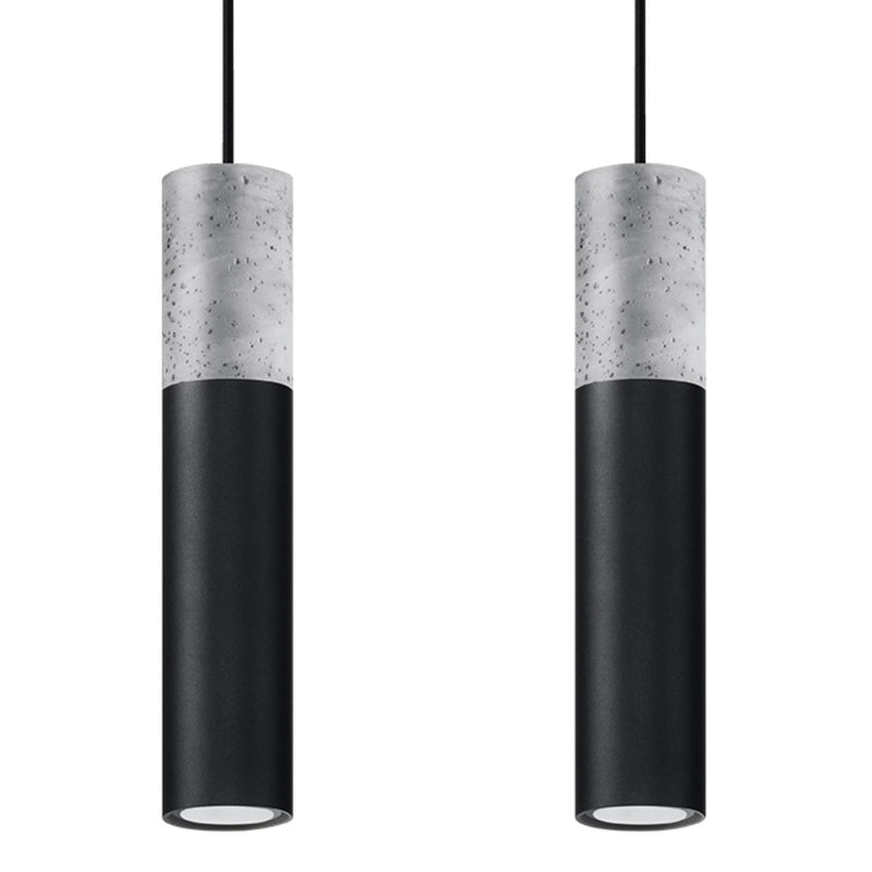 Lampe suspendue Colonne 2 noir