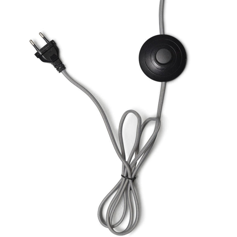 Lampadaire Montblanc Bambou et Lin Noir 218 cm