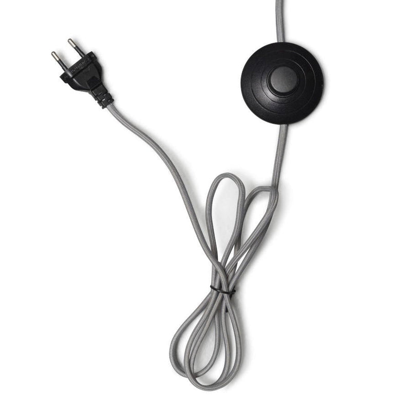 Lampadaire Montblanc Bambou et Lin Noir 218 cm