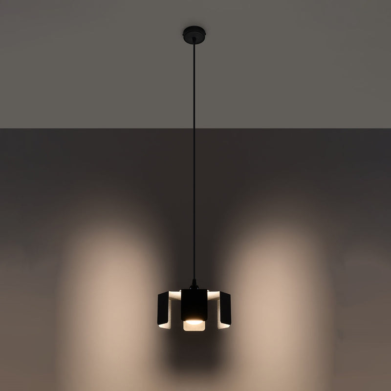 Lampe pendante Tulipe noir