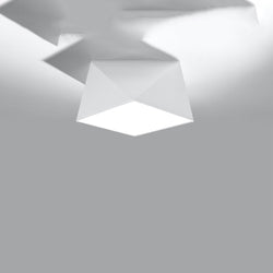 Plafonnier Géométrique Hexa 25 blanc