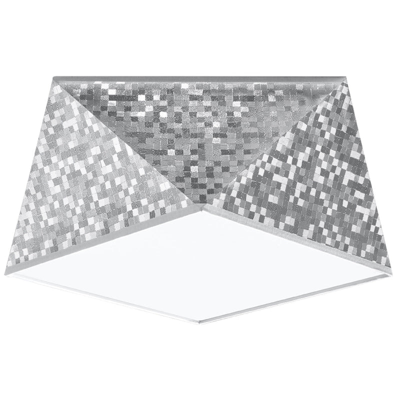 Plafonnier Géométrique Hexa 25 argent