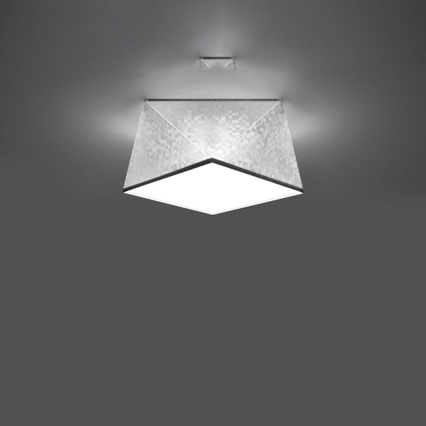Plafonnier Géométrique Hexa 25 argent
