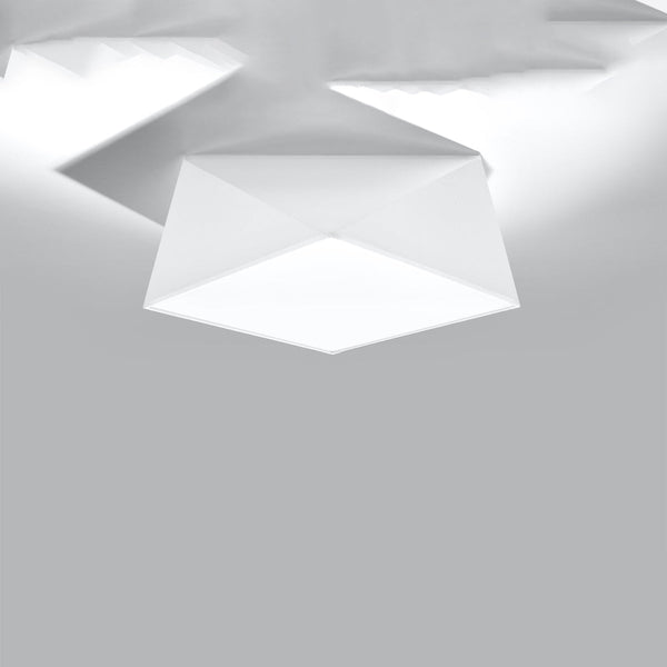 Plafonnier Géométrique Hexa 35 blanc
