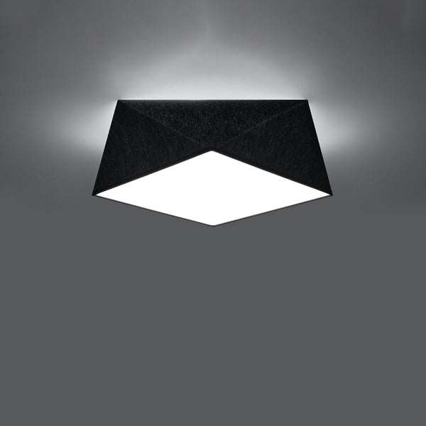 Plafonnier Géométrique Hexa 35 noir