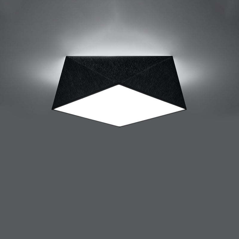 Plafonnier Géométrique Hexa 35 noir