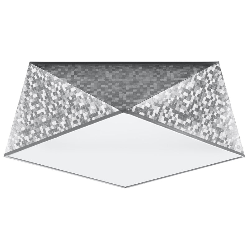 Plafonnier Géométrique Hexa 35 argent