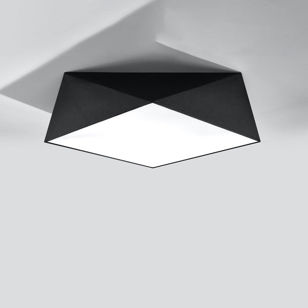 Plafonnier Géométrique Hexa 45 noir