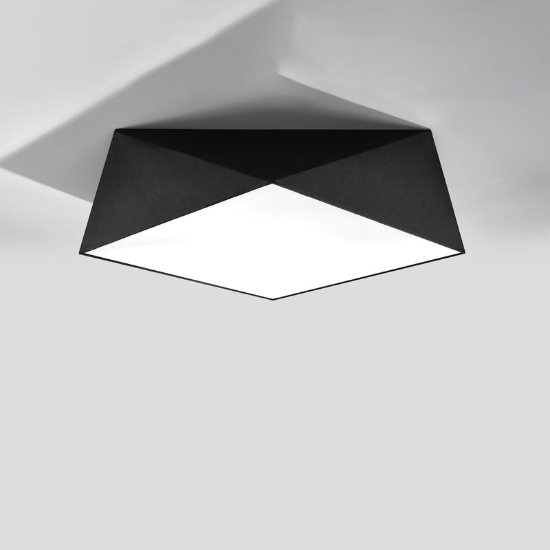 Plafonnier Géométrique Hexa 45 noir