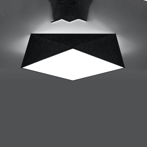 Plafonnier Géométrique Hexa 45 noir