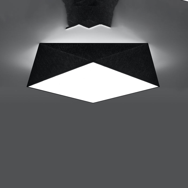 Plafonnier Géométrique Hexa 45 noir