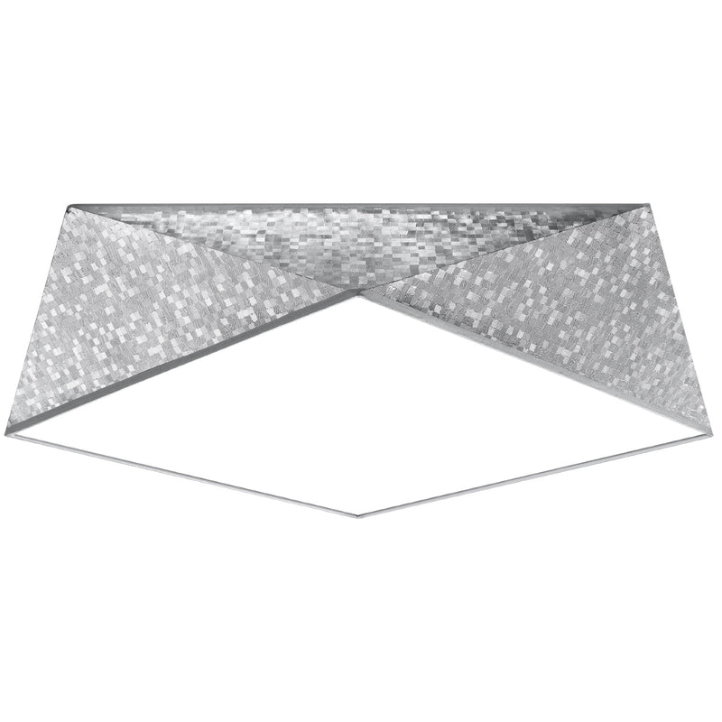 Plafonnier Géométrique Hexa 45 argent