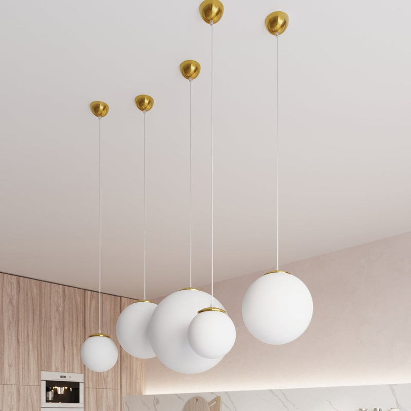 Lampe pendante Sphère 30 dorée